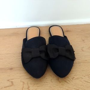 Navy and Black LC Mules
